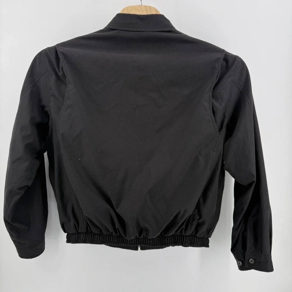 Polo Ralph Lauren Mens Black Harrington Jacket Full Zip Pony Logo Large L